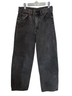 GU ジーユー バギージーンズ ワイドデニム メンズ S