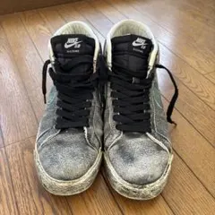 Nike SB Blazer Mid グレー/ブラック/ブルー