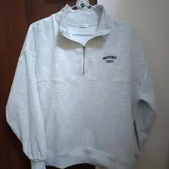 COLZA ハーフジップ スウェット グレー M