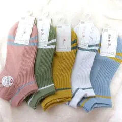 【1点限り‼️】スニーカーソックス 靴下 5足セット 22-25cm レディース