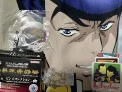 ジョジョ　一番くじ　4部　H賞ピンズコレクションK賞タオル、L賞ステッカーセット