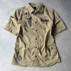 00s vintage Norton ミリタリーシャツ 半袖 y2k アメカジ