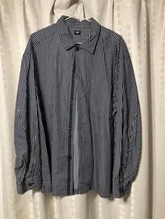 UNIQLO ストライプ柄 長袖シャツ XL