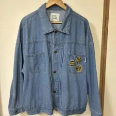Power To The People ライトブルー デニムジャケット L