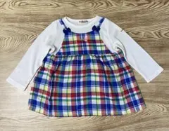 ホットビスケッツ　ワンピース重ね着風　80のサムネイル