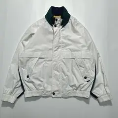 90s ロンドンフォグ セーリングジャケット L 白 マルチカラー 古着6006