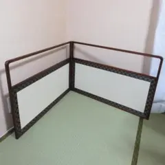 未使用 茶道具 利休梅 風炉先屏風 裏アジロ 上透かし 両面使い 元箱