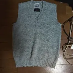jamieson's × beams plus Gray Wool Vest