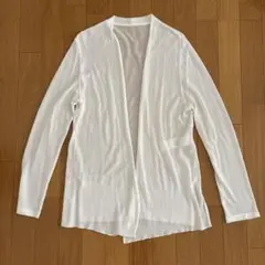 icb ロングカーディガン　白　S