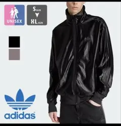 アディダス adidas ファイヤーバード メタリックトラックジャケットレザー調