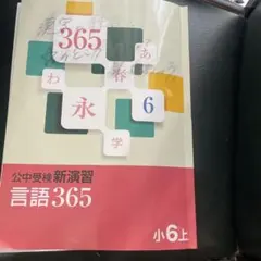 同梱発送50円】公中受検新演習 言語365 小6下 - メルカリ