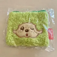 モンチッチ もこもこスクエアポーチ グリーン