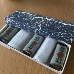 陶器製花柄箸置き5個セット　　伝統工芸　手造りの味