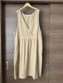 ベージュ ジャンパースカート　Lサイズ