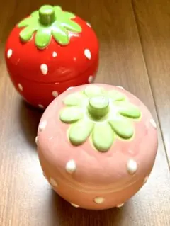 ☆未使用品☆マザーガーデン いちご 小物入れ 陶器 2個セット - メルカリ