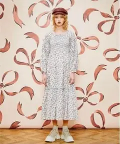 【本日お値下げ中】POPPY 花柄ワンピース　ドレス poppy ポピー あさぎーにょ フラワーシースルーキャミワンピース