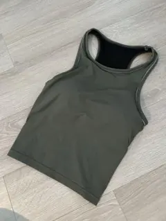 FEELCYCLEクロップドラインタンクS タンクトップ グレー カップ付のサムネイル