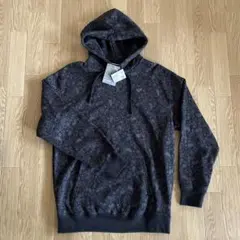 PUMA プーマ ペイズリー柄 パーカー Sサイズ タグ付き 新品 黒 グレー