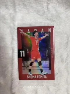 バレーボール男子日本代表ウエハーストレーディングカード富田将馬選手