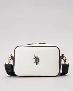 US POLO ゲートウェイ クロスボディ ショルダーバッグ ブラック×ホワイトのサムネイル