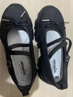 attagirl ブラック バレエシューズ　アタガール メリージェーンシューズ