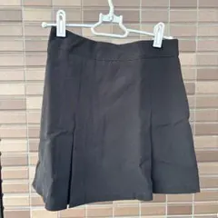 黒のプリーツミニスカート　インパン付き
