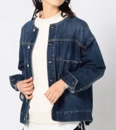 【GWお値下げ中】Grand PARKノーカラー抜け感デニムジャケット