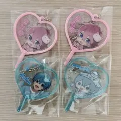 すとぷり さとみ ころん さところ ハートうちわキーホルダー