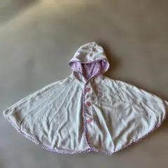 フード付き　ベビーポンチョ ミキハウス