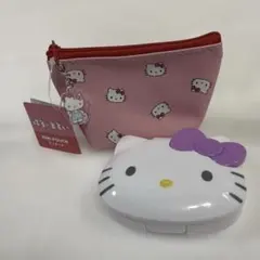 チャーム付きHELLO KITTY ミニポーチ コインケース