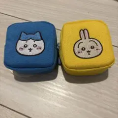 2個セット】ちいかわ カラビナつき刺繍スクエアミニポーチ ハチワレ うさぎ