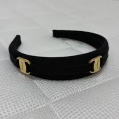 Salvatore Ferragamo カチューシャ 黒　ブラック