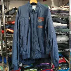 ヴィンテージ古着 ロンドンライフ 刺繍入り ナイロンジャケット