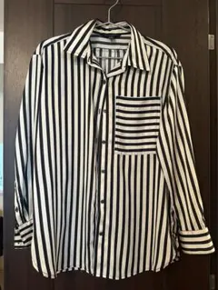 Banana Republic ストライプ柄 長袖シャツ ポケット付き