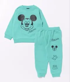 【新品未開封】ディズニー キャラクター セットアップ120cm【グリーン】