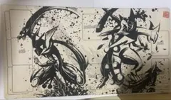ポケモンカード ラバープレイマット 墨絵列伝 ルカリオ & ゼラオラ