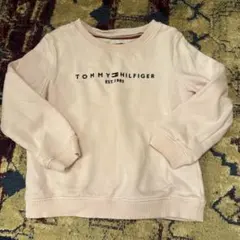 TOMMY HILFIGER トレーナー XS 淡いピンク　100cm