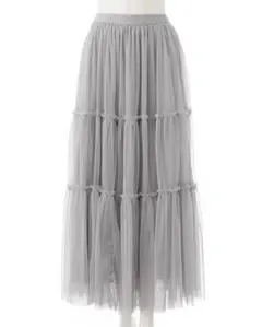 INGNI チュールティアードスカート