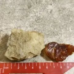 玉川瑪瑙　メノウ　天然石 原石 2点セット 鉱物 コレクション
