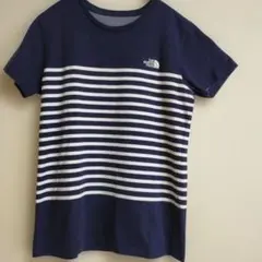 THE NORTH FACEザノースフェイス★ネイビーのボーダーTシャツ★Ｌのサムネイル