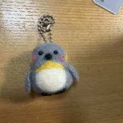 羊毛フェルト 赤ちゃんペンギン マスコット キーホルダー