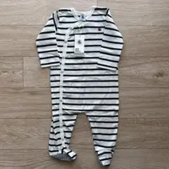 PETIT BATEAU ストライプロンパース 74cm