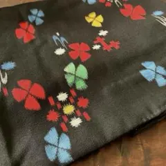 当時物　着物　羽織り　コート　和布　古布　カラフル　リメイク　花柄