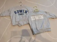パースデイ EDWINシリーズ トレーナー 80サイズ2枚セット 双子ちゃん