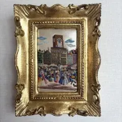 中島晃次 油彩画 額装 絵画額サイズ40.33センチです。 - メルカリ