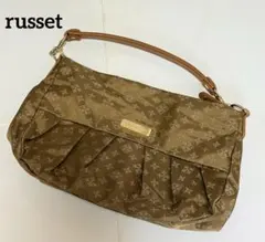 RUSSET ラシット モノグラム ショルダーバッグ ブラウン