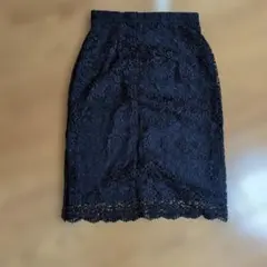 UNIQLO ネイビー レース タイトスカート S