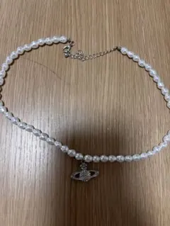 パール ネックレス 惑星モチーフ