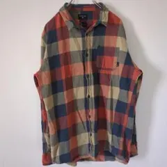 QUICKSILVER チェック柄シャツ レギュラーフィット Mサイズ