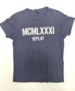 REPLAY ネイビー Tシャツ MCMLXXXIのサムネイル